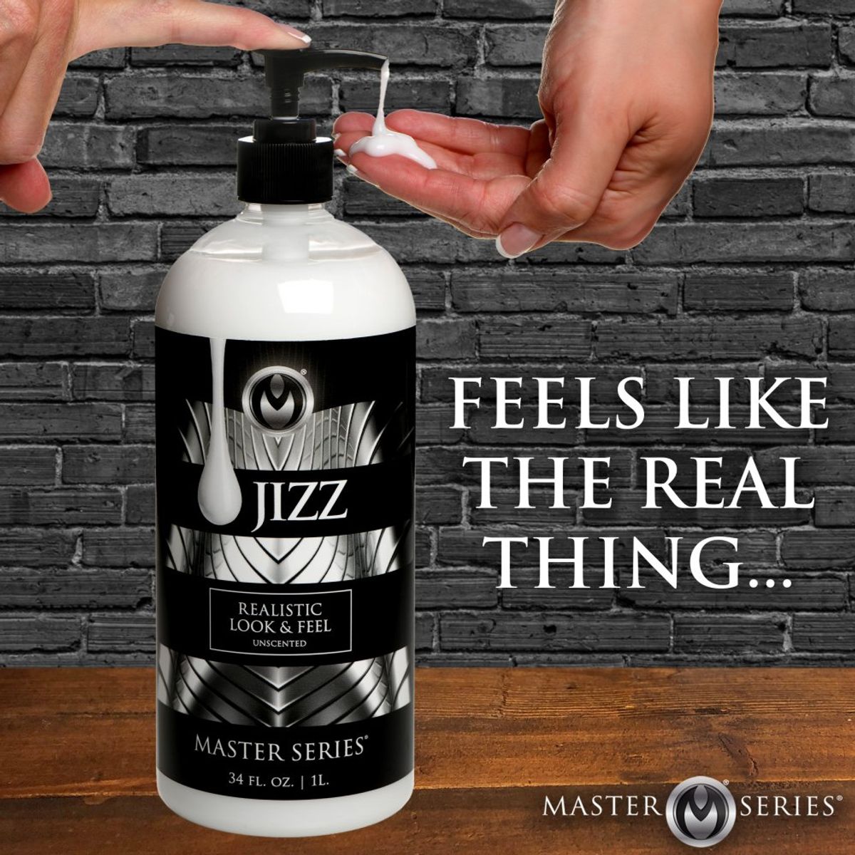 Master Series - Jizz Unscented Water-Based Lube - 34oz