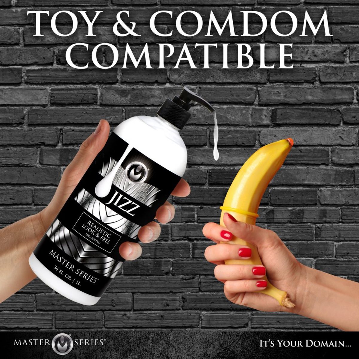 Master Series - Jizz Unscented Water-Based Lube - 34oz